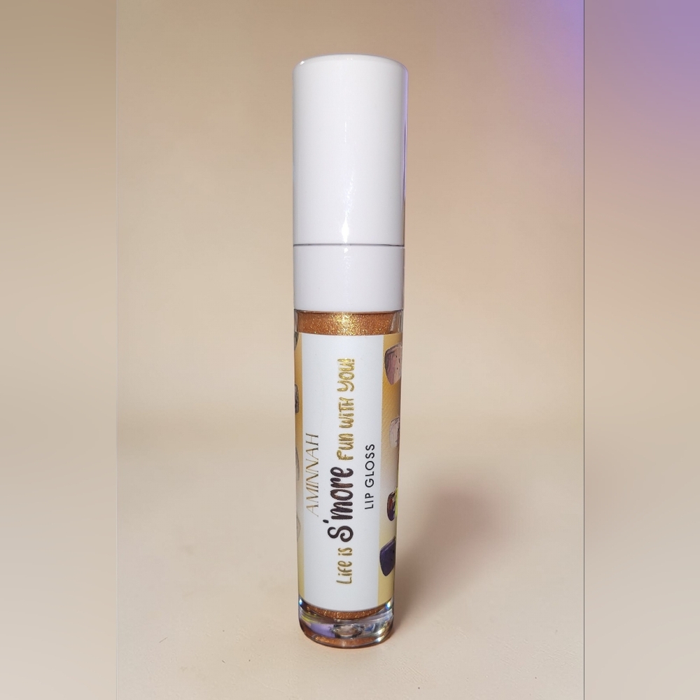 AMINNAH Life Is S'more Fun With You Lip Gloss - New